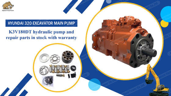 Pièces de pompe hydraulique de qualité OEM pour excavatrice Hyundai 320 K3V180Dt 31N9-10010 Pompe principale