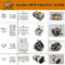 Pompe 47129338 tandem hydraulique pour Jx1090u Jx1100u Jx1085c